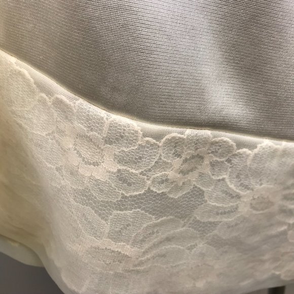 Vintage Full Slip Dress Lace Ivory - Picture 5 of 14